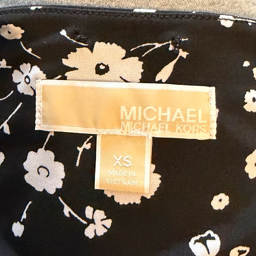 Michael Kors Black Floral Maxi Dress